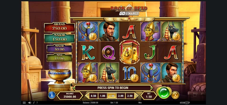 Book of dead go collect